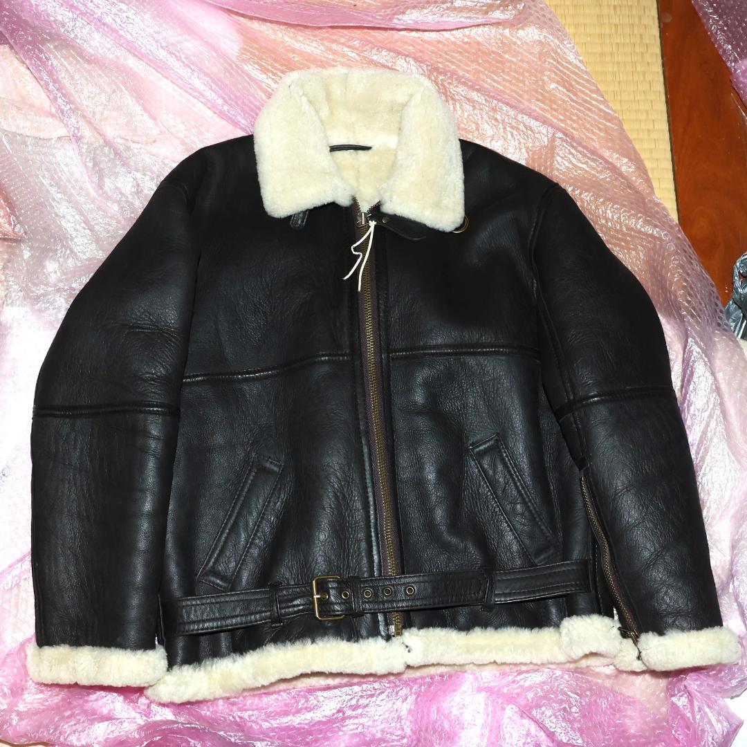 ClothsurgeonクロスサージョンムートンB-3ジャケット英国製こげ茶羊革