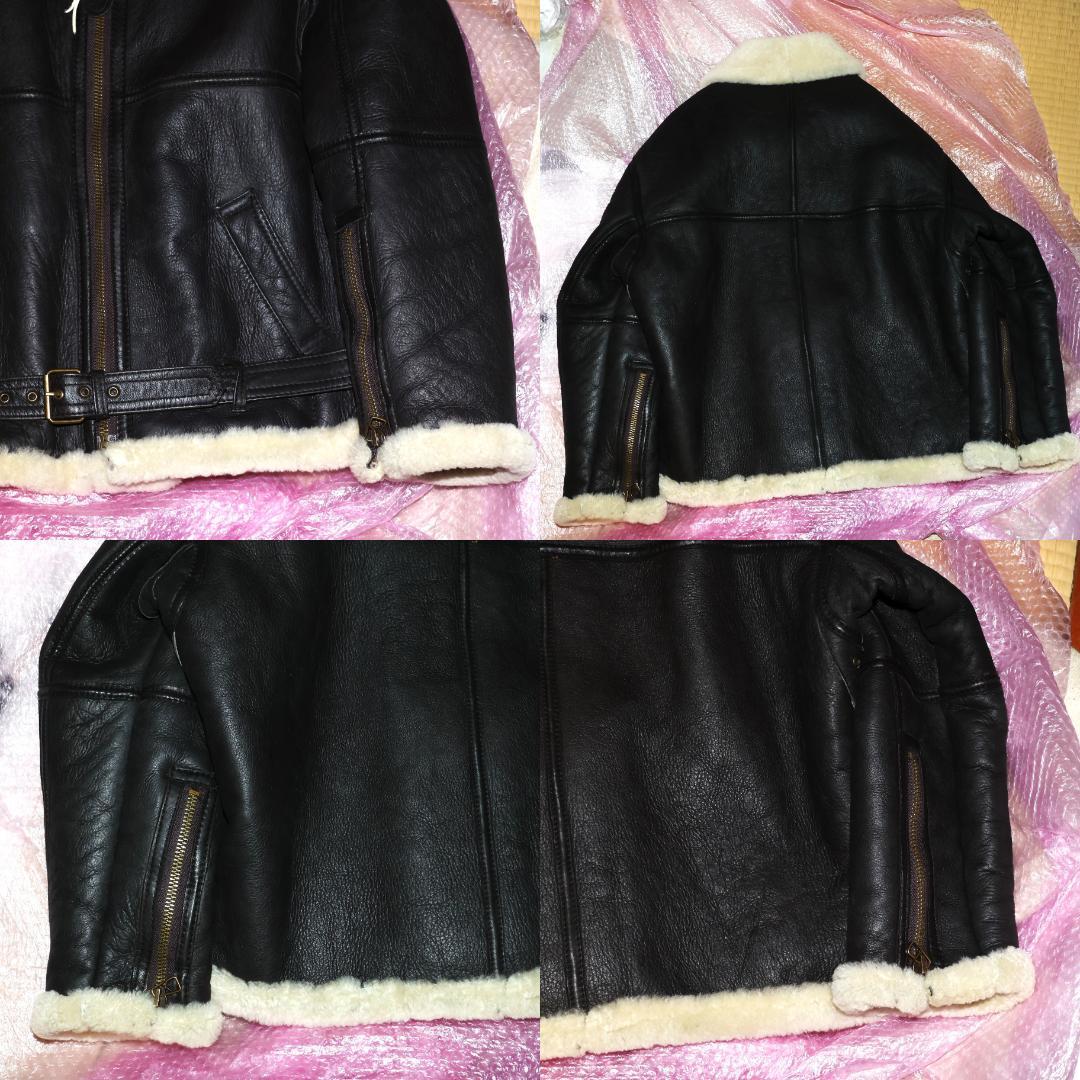 ClothsurgeonクロスサージョンムートンB-3ジャケット英国製こげ茶羊革