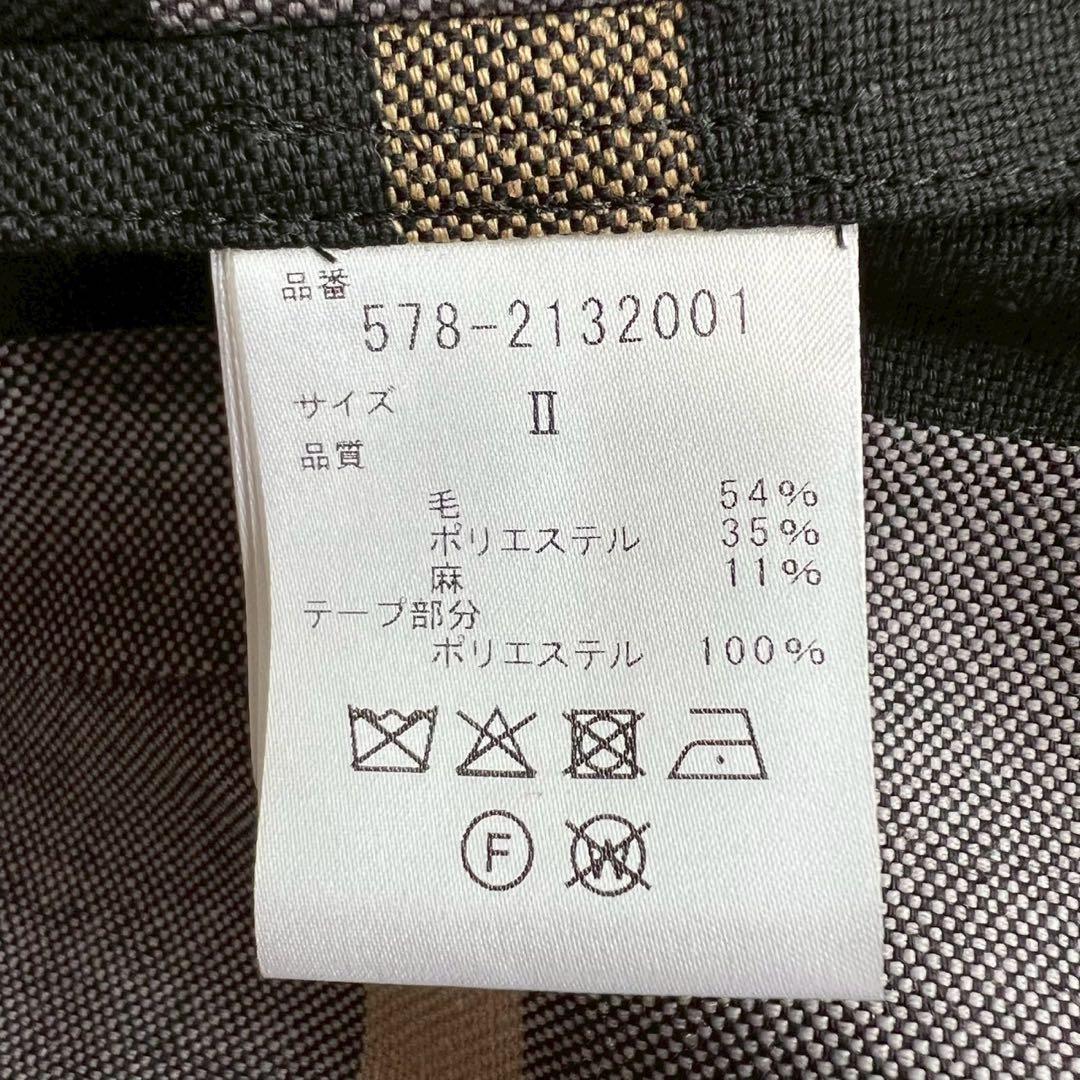 MARGARET HOWELL 22SS ラージチェックプリーツスカート Ⅱ