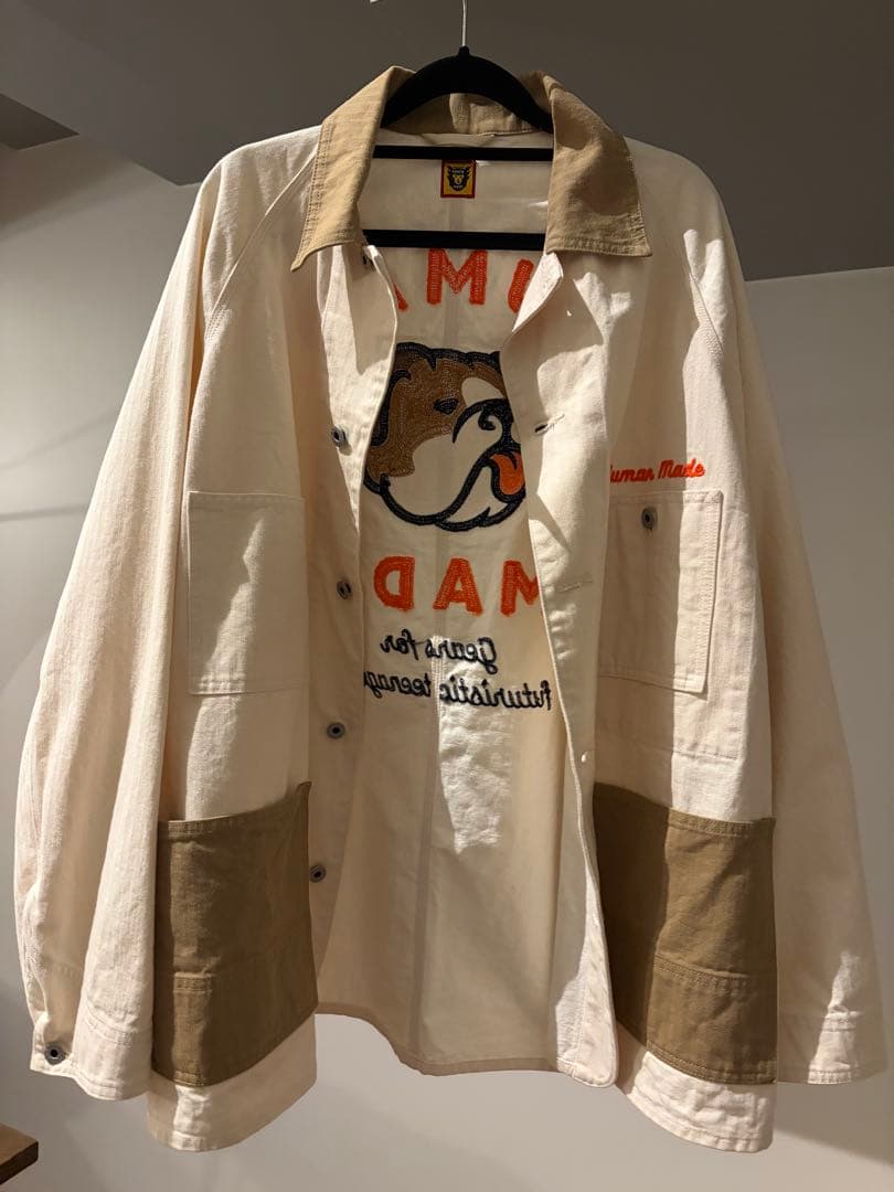 HUMAN MADE 犬刺繍カジュアルシャツジャケット