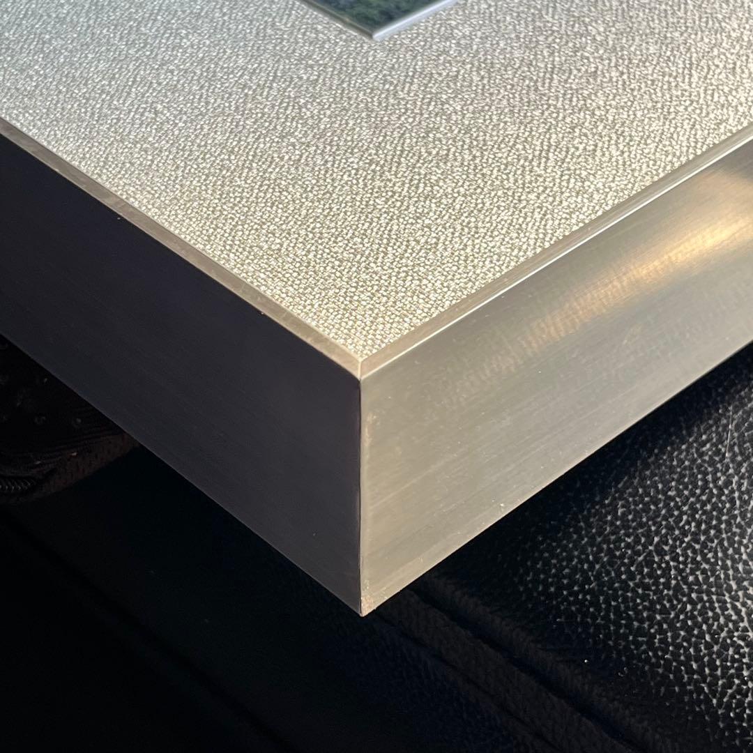 福岡小次郎　新緑　春山　和紙画　和風画　日本画　額　屏風　障子紙　ちぎり絵　和紙