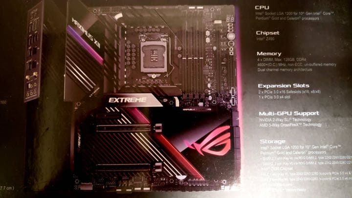マザーボード ASUS INTEL Z490 ROG MAXIMUS XII EXTREME