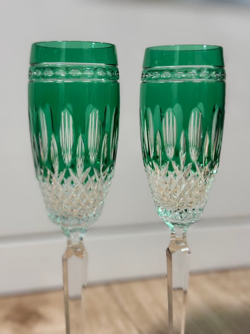 ELBE AJKA エルベクリスタル アイカクリスタルグラス ハンガリー製 2客