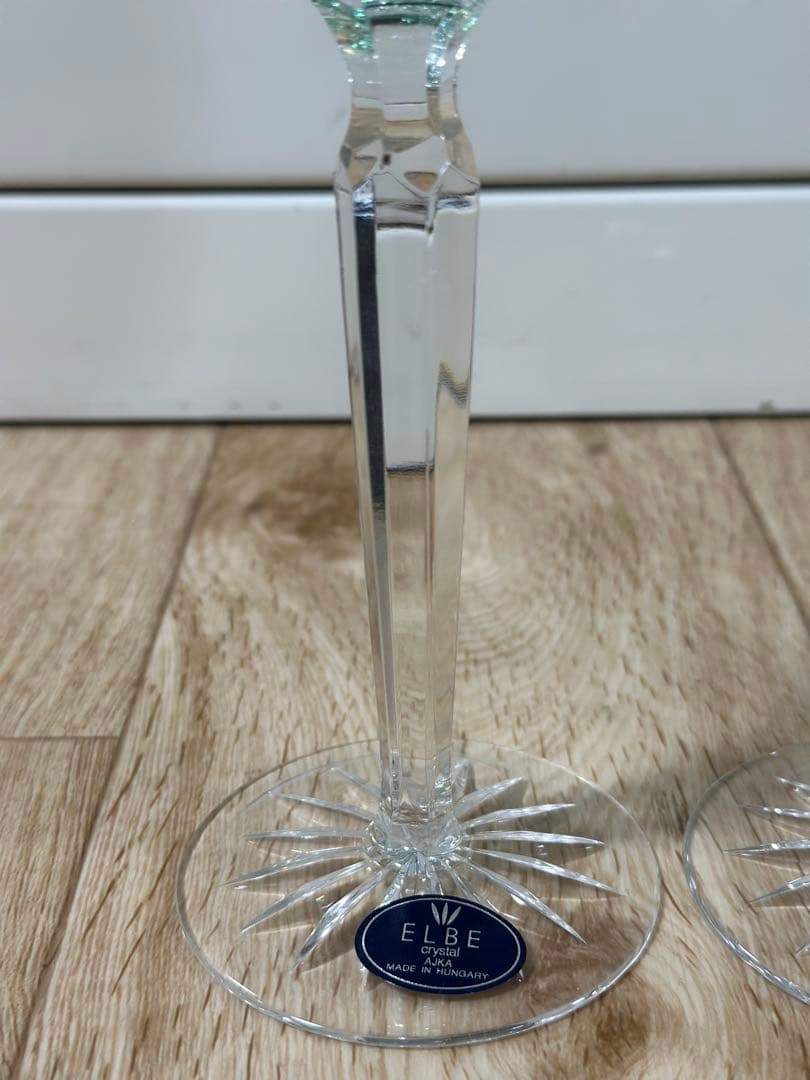 ELBE AJKA エルベクリスタル アイカクリスタルグラス ハンガリー製 2客