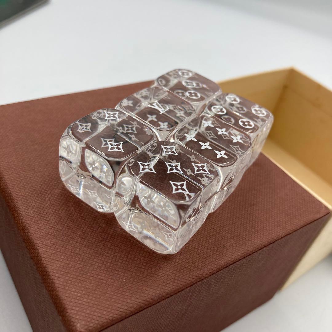 ！極美品！　ルイヴィトン　サイコロ　ダイス　ノベルティ　クリスタル　A13Kk