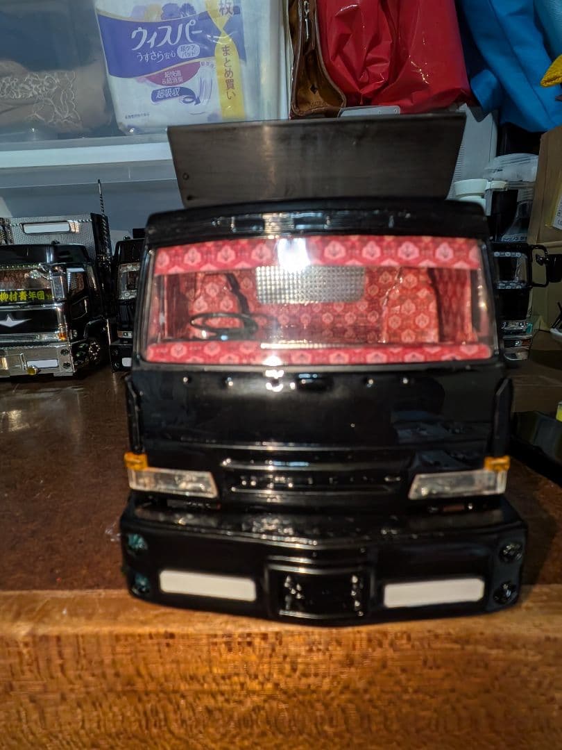 海峡道塾ベース 黒塗りダンププラモデル