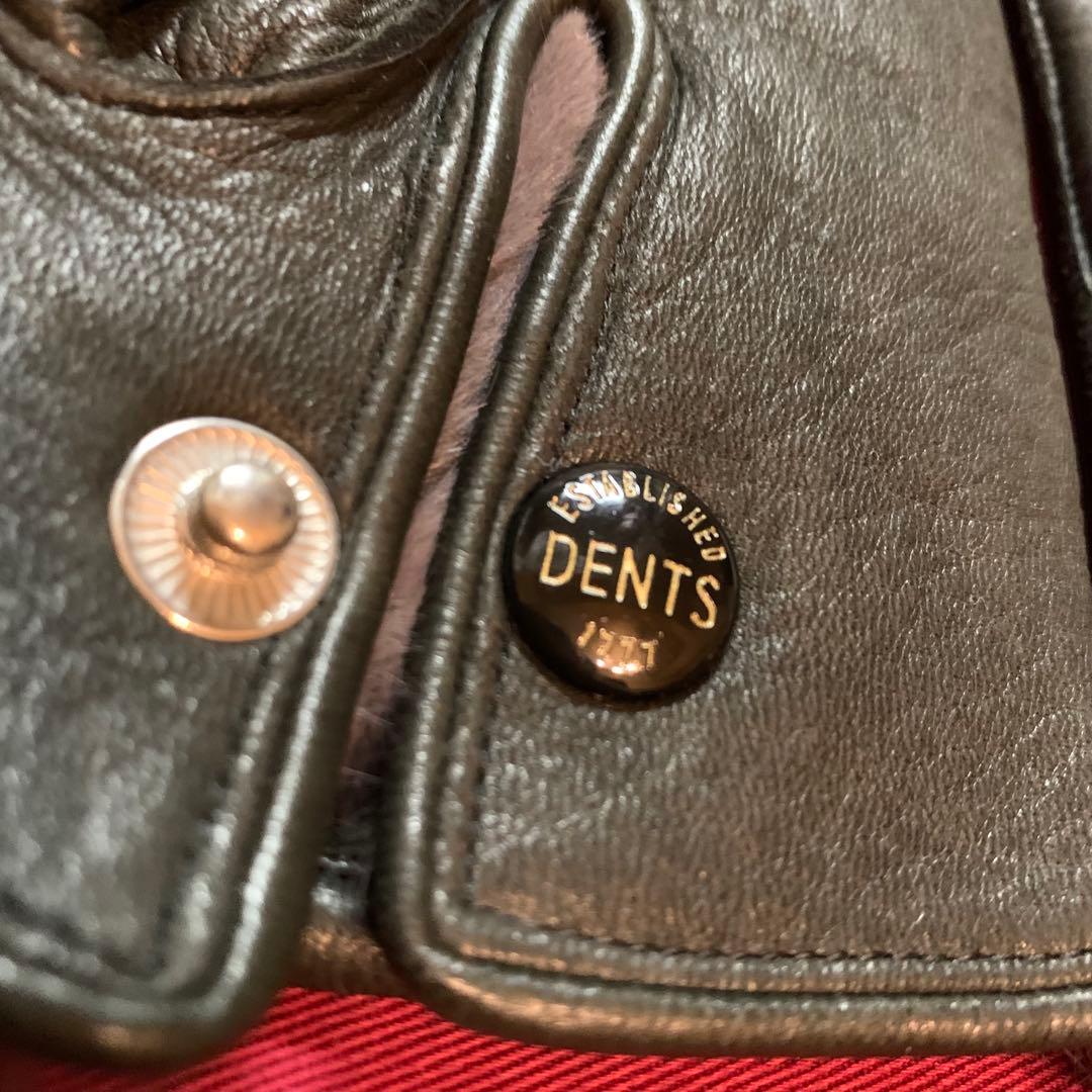 DENTS ダークブラウン レザー手袋　レア