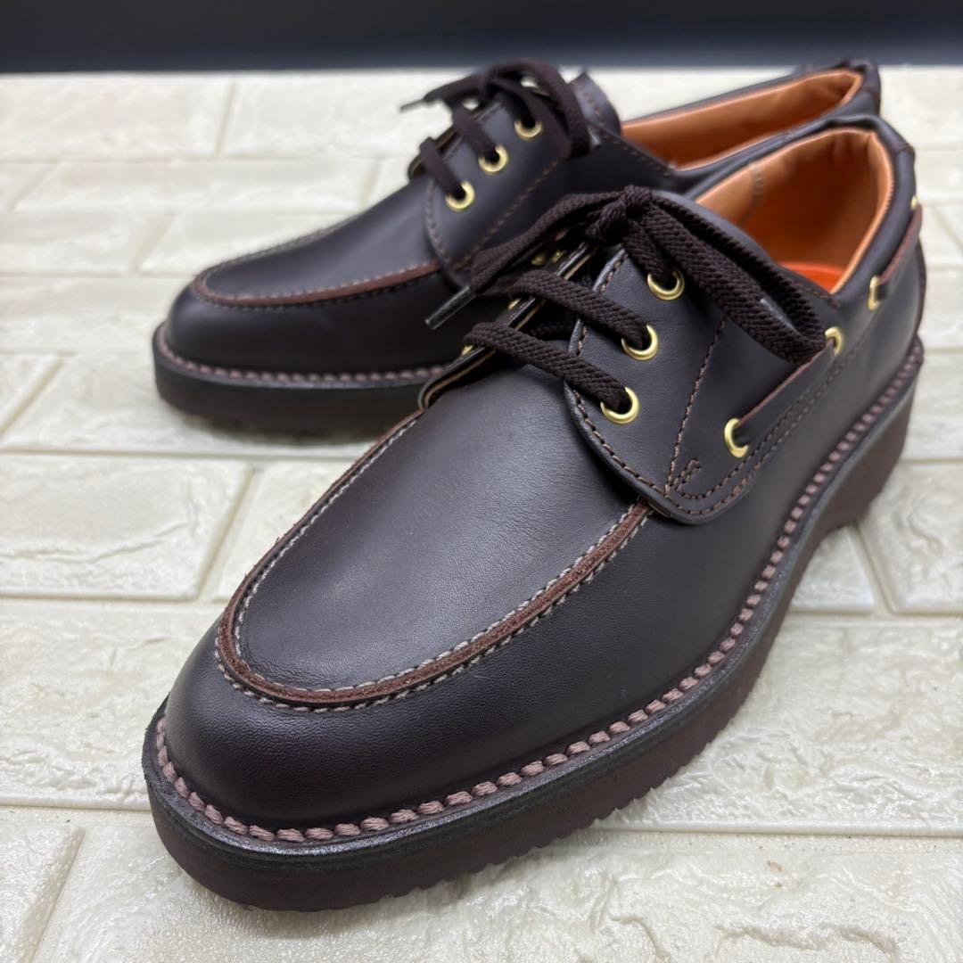 【未使用級】リーガルウォーカー 3アイレットモカ 604 24.5 訳あり 濃茶