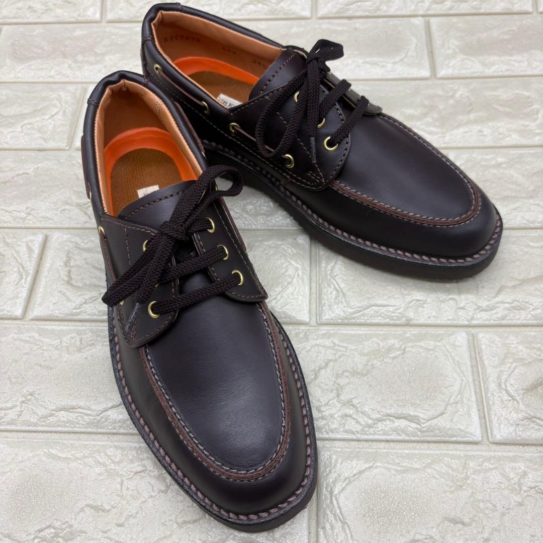 【未使用級】リーガルウォーカー 3アイレットモカ 604 24.5 訳あり 濃茶