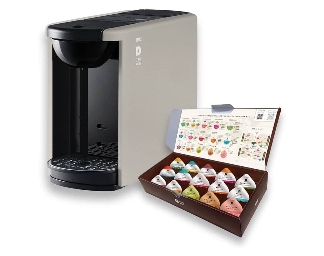UCCカプセル式コーヒーマシンECDP03クールグレー+カプセル15P新品未使用