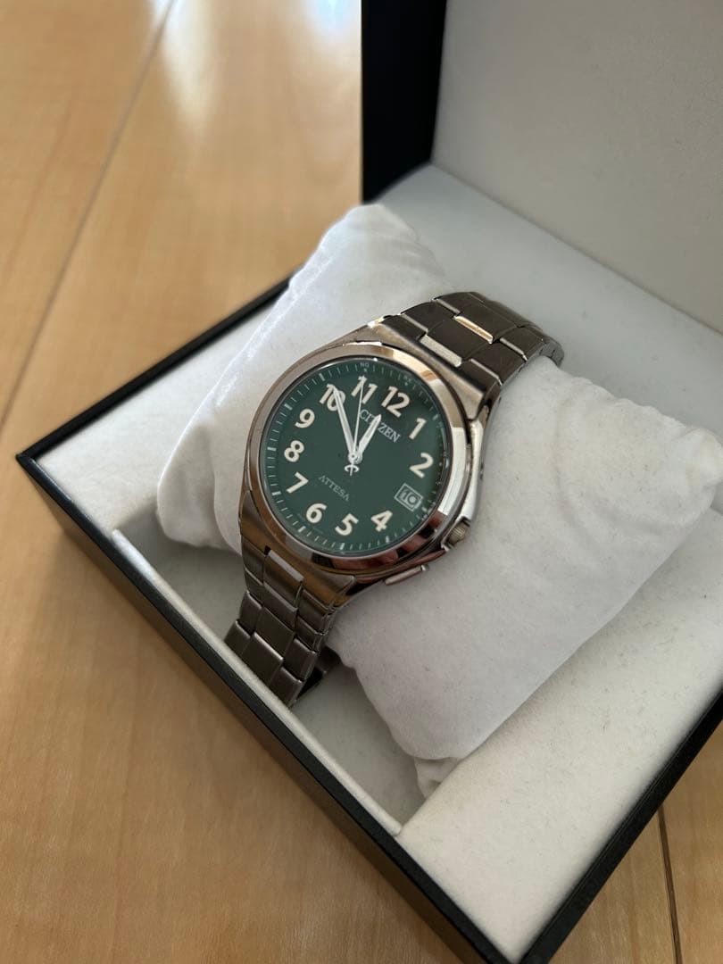 シチズン アテッサ ATD53-2846 美品 チタン 電波 ソーラー