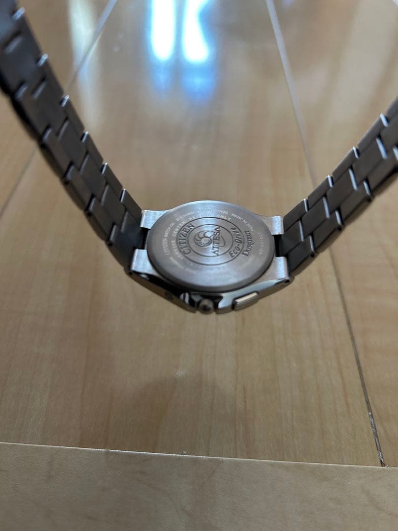シチズン アテッサ ATD53-2846 美品 チタン 電波 ソーラー