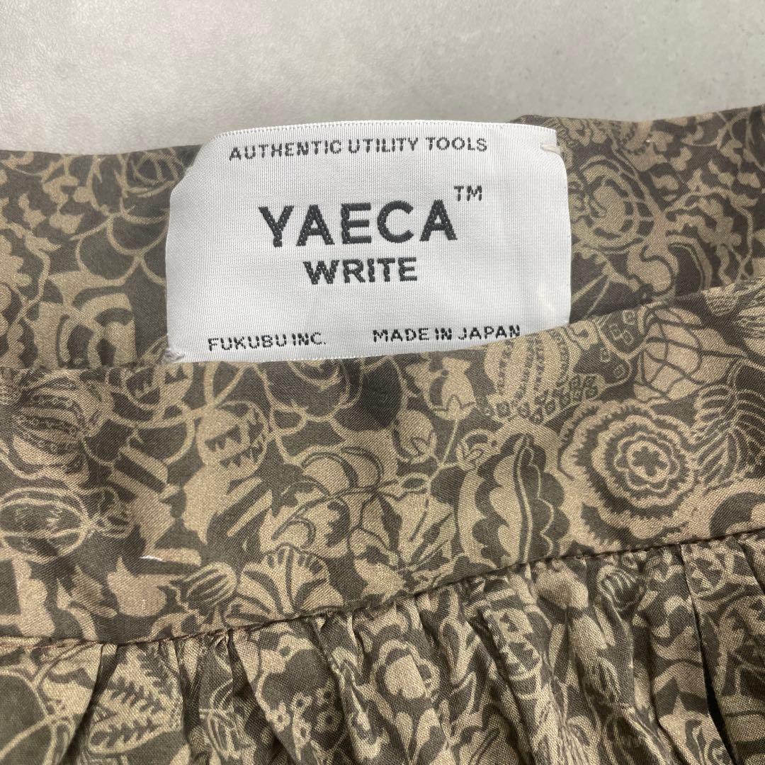 美品　YAECA ヤエカ　タックキュロット　リバティ　monogatsby柄　M