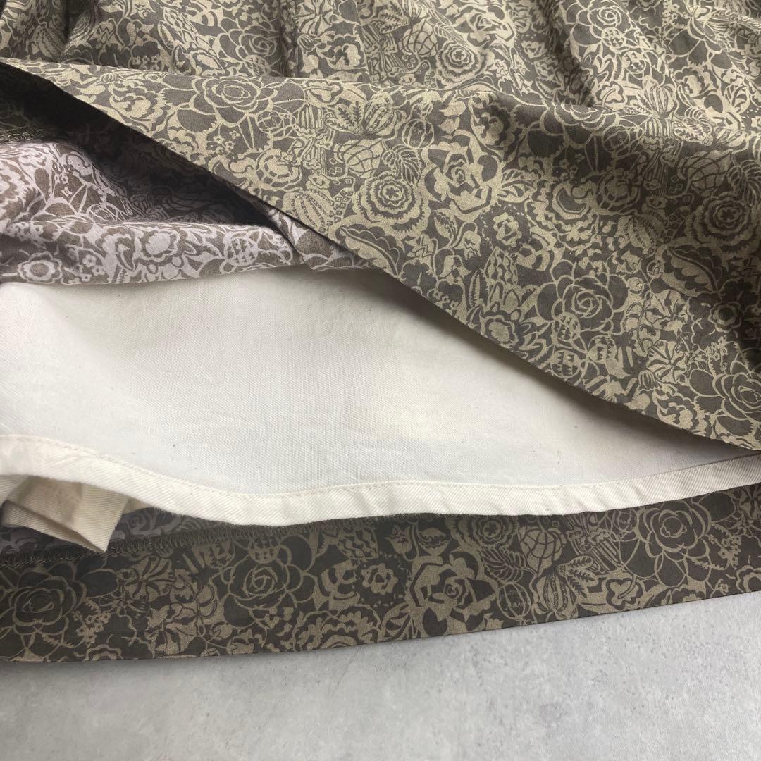 美品　YAECA ヤエカ　タックキュロット　リバティ　monogatsby柄　M