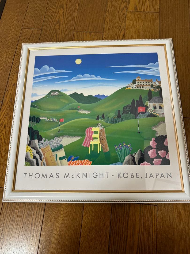 92年THOMAS McNIGHT ポスターKOBE GOLF Mt ROKKO