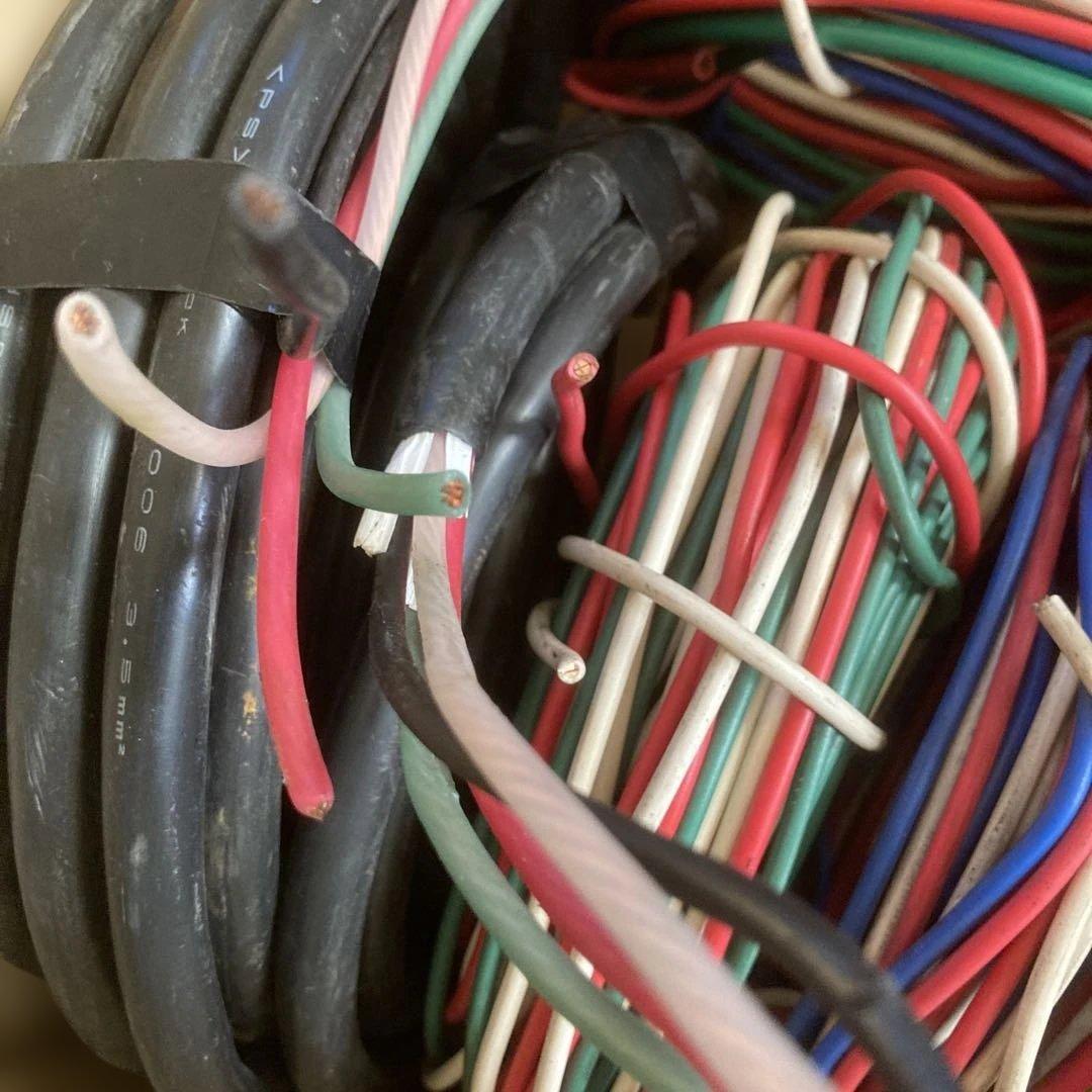 ピカ銅　並銅　被覆付き電線