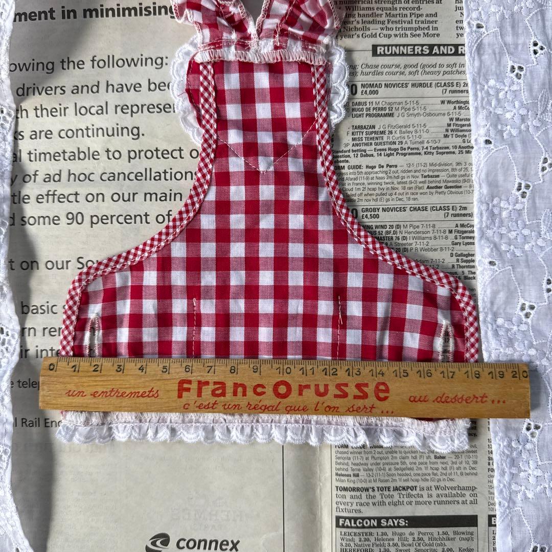 aletta angelique　CAFEエプロン&CAFE コック帽 Red