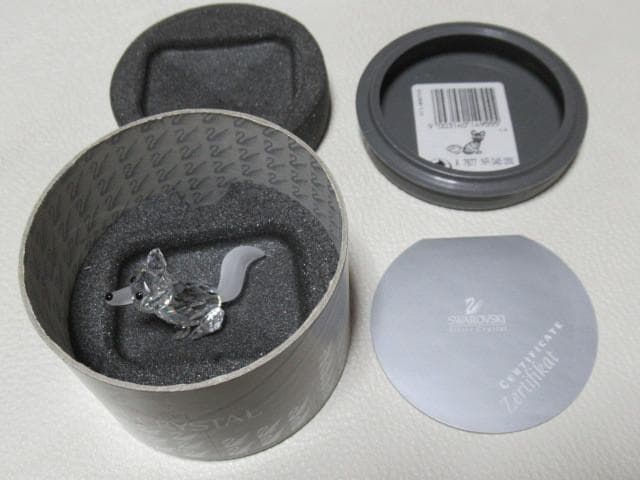 未使用 2000年廃盤品 オーストリア製◆スワロフスキー『キツネ』014955