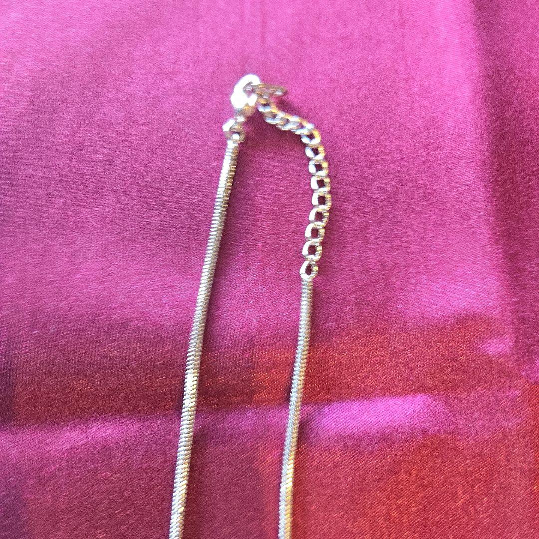 【Dior】シルバー D型ペンダント ネックレスとイヤリングセット