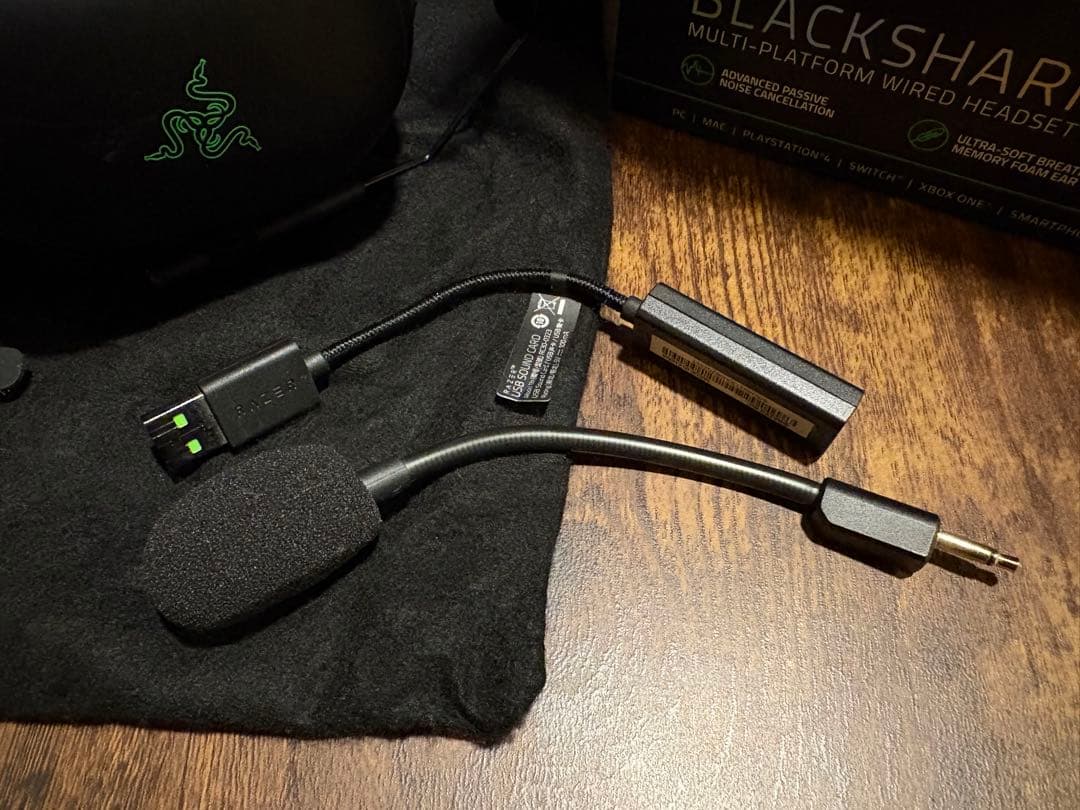 サウンドカード付 Razer BlackShark V2 ゲーミングヘッドセット