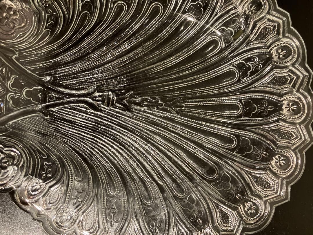 MET アンティーク風クリスタルガラス皿