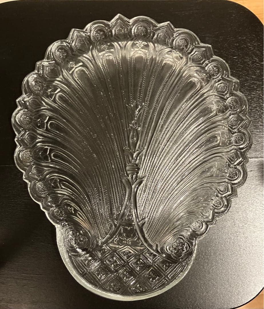 MET アンティーク風クリスタルガラス皿