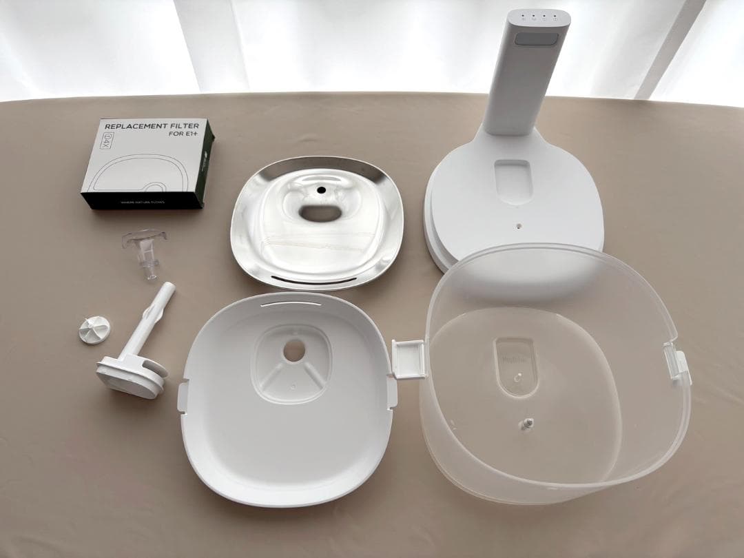 ELFIN FOUNTAIN エルフィン給水器 E1+ ＋ 未使用フィルター4枚