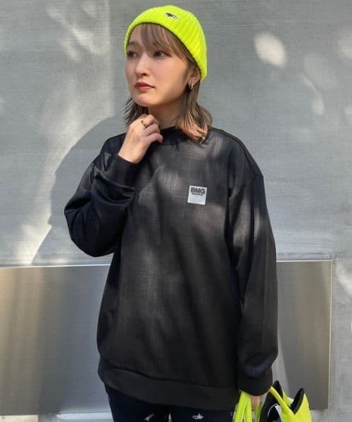 ★美品★BEAMS　GOLF　エンボスチェックモックネック　サイズ　M