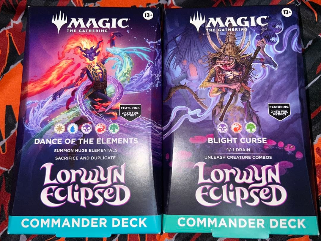 MTG ローウィンの昏明　統率者デッキ エレメンタルの舞踊　枯朽の呪い　英語版