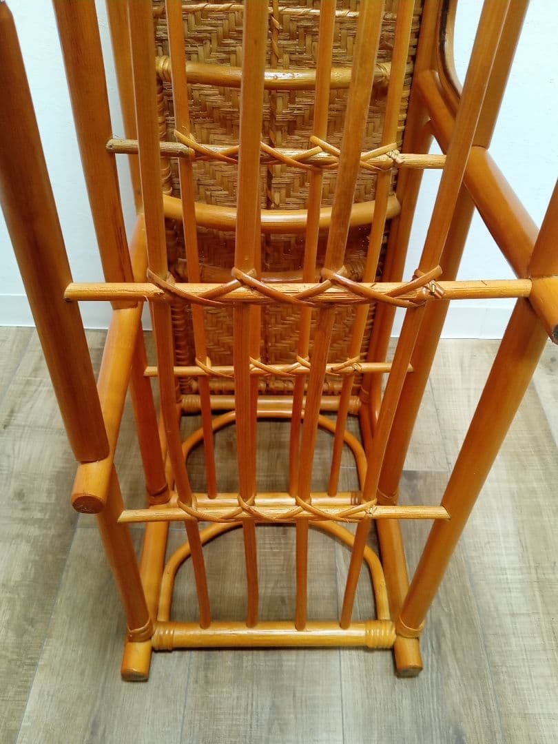 ラタンベンチ　収納箱　下駄箱