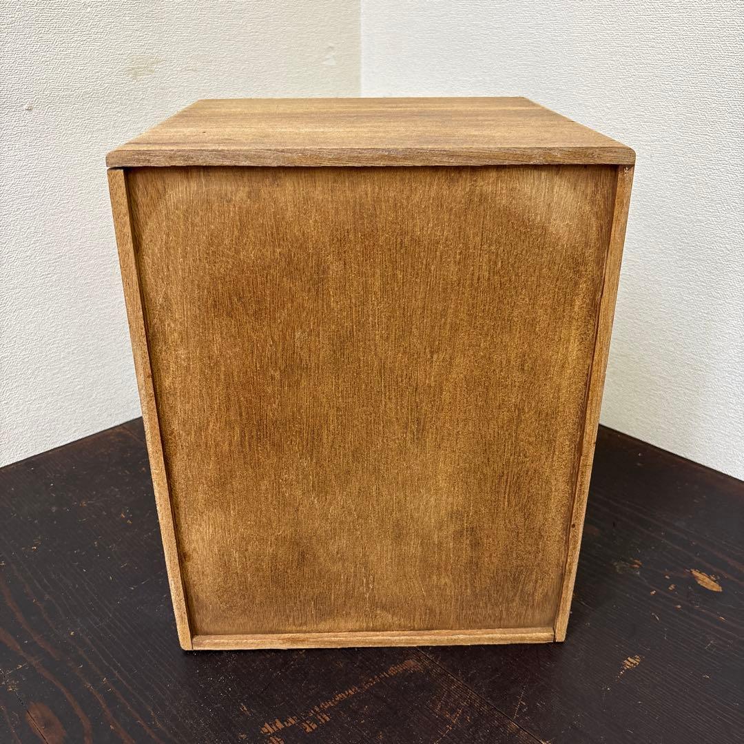 レトロ　剥離　木製4段引き出し収納 無垢材／アンティーク　古道具