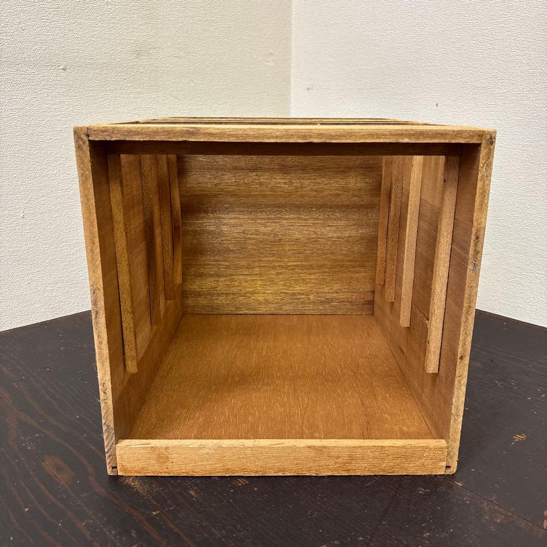 レトロ　剥離　木製4段引き出し収納 無垢材／アンティーク　古道具