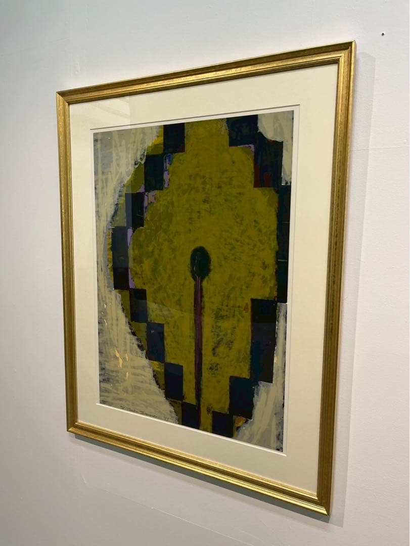 【辰野登恵子】リトグラフ作品 1989年 限定65部 サイン入 額装済 現代美術