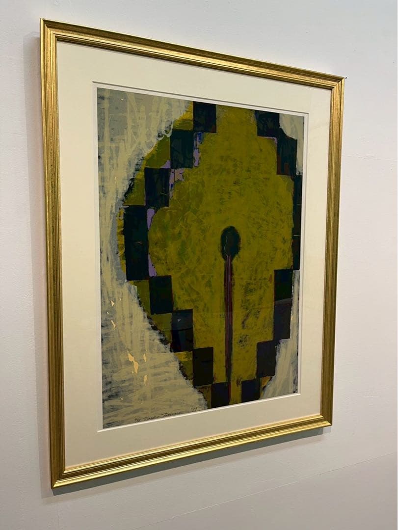 【辰野登恵子】リトグラフ作品 1989年 限定65部 サイン入 額装済 現代美術