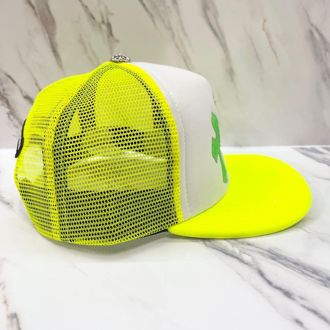 【年末セール】31日まで クロムハーツ クロスパッチ トラッカーキャップ 黄色