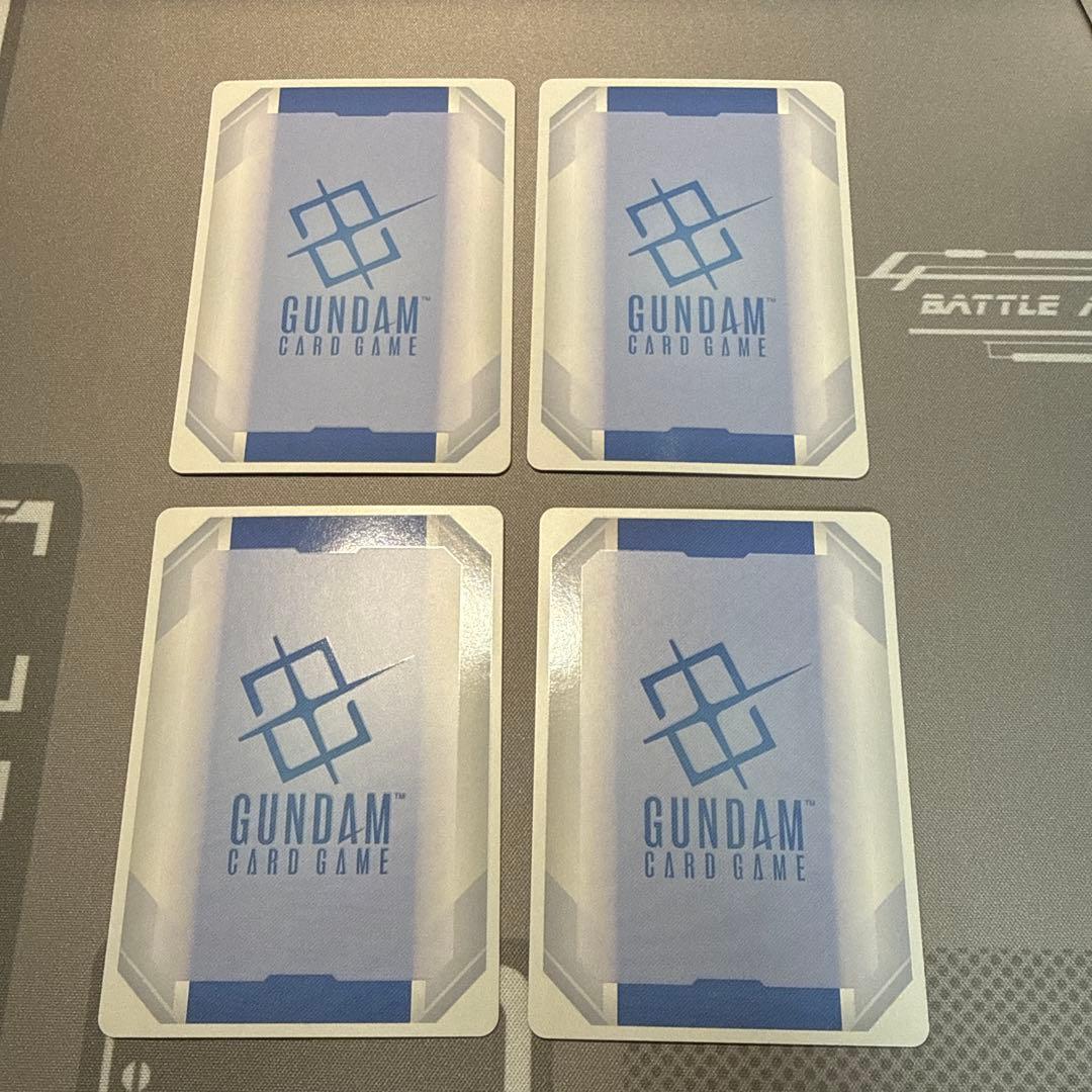 致命の一撃　パラレル　4枚セット　ガンダムカードゲーム