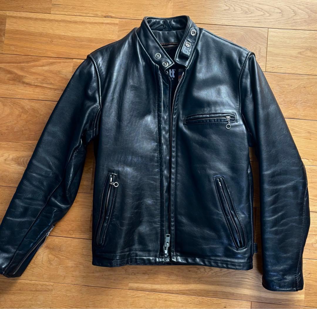 【超美品】Schott641ライダース ボアライナー付 34 レザージャケット
