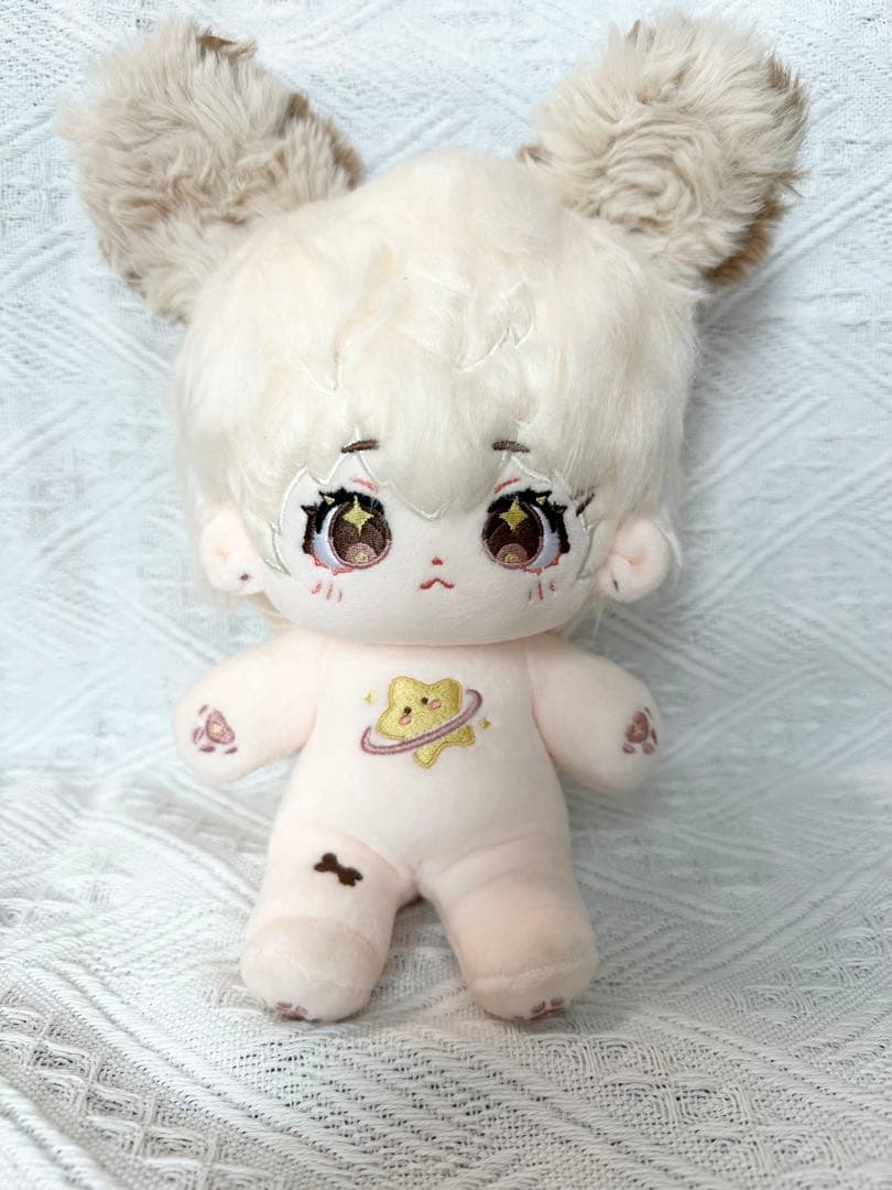 20cm ぬいぐるみ　レア　コットンドール　無属性　手作りスケルトン有　本体