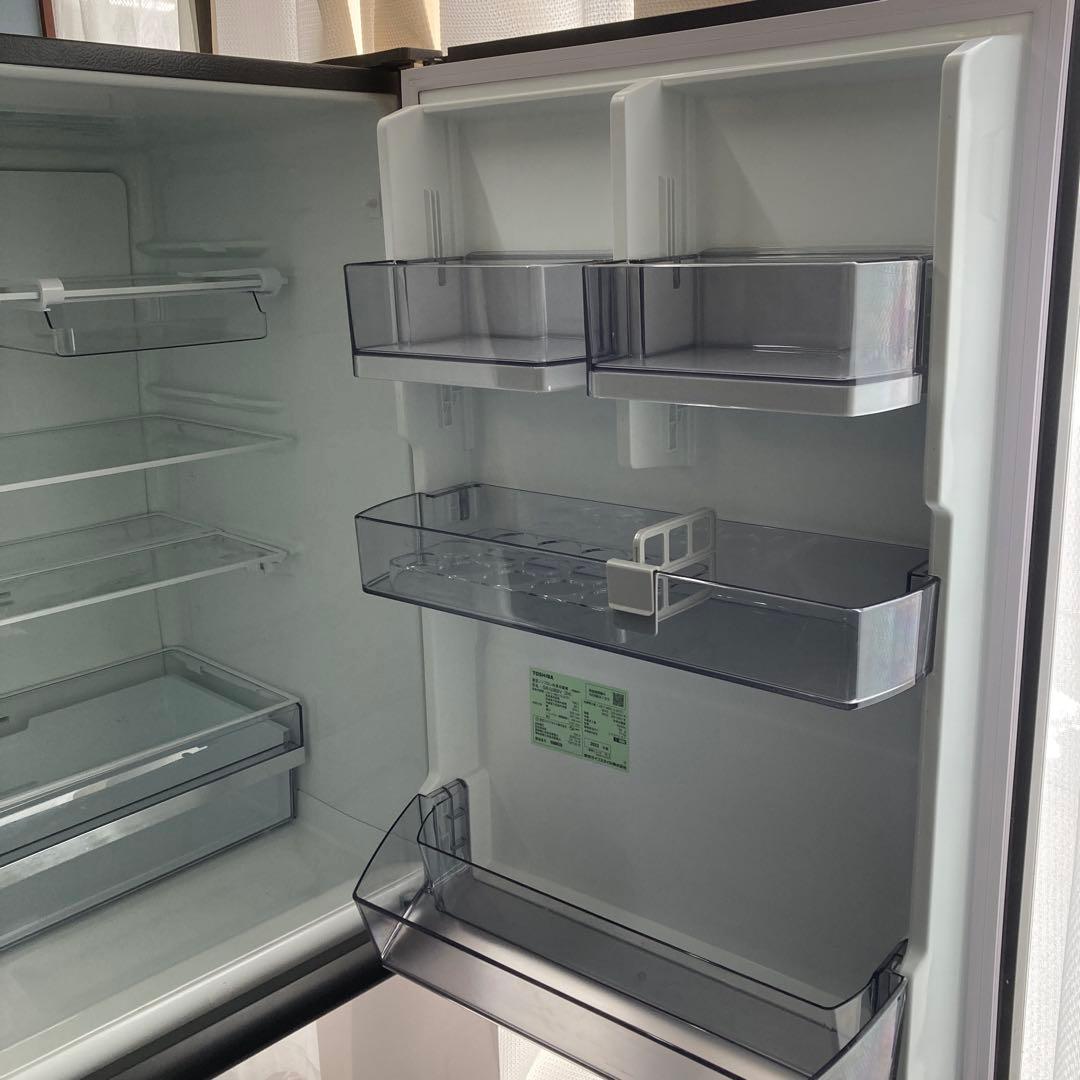 TOSHIBA 356L 冷蔵庫 GR-U36SV(ZH) 2022年製 右開き