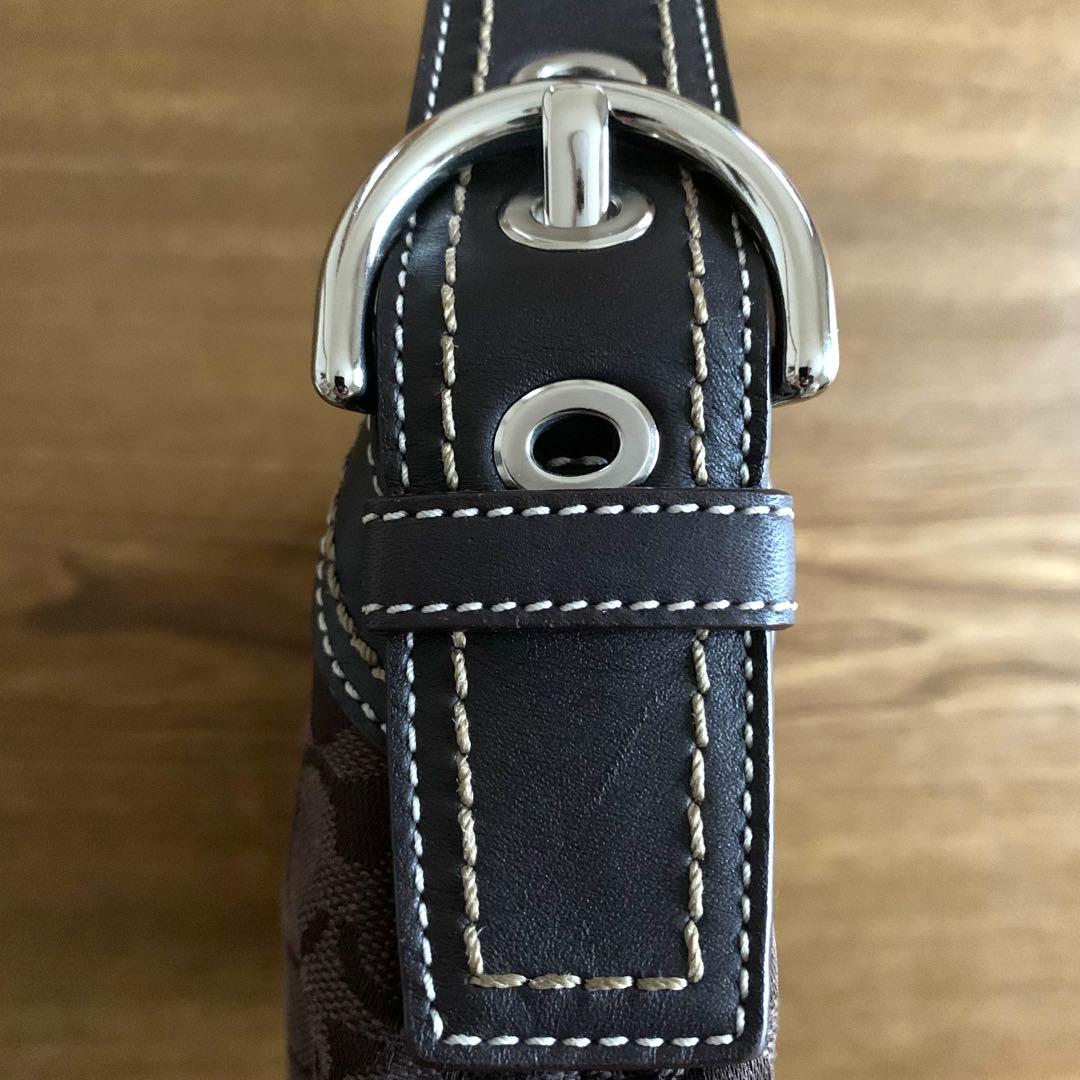 COACH ソーホー　シグネチャー　 フラップハンドバッグ