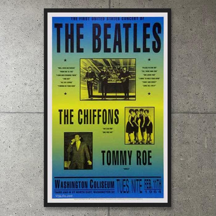 額装品/Washington Coliseum/ビートルズ/ポスター/インテリア