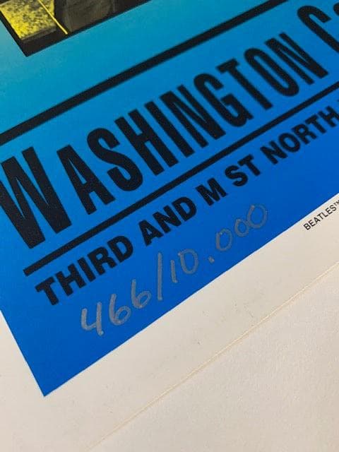 額装品/Washington Coliseum/ビートルズ/ポスター/インテリア