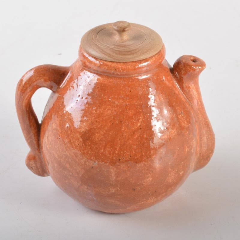 茶道具　赤楽　水滴　水注　在銘　共箱　V　6395