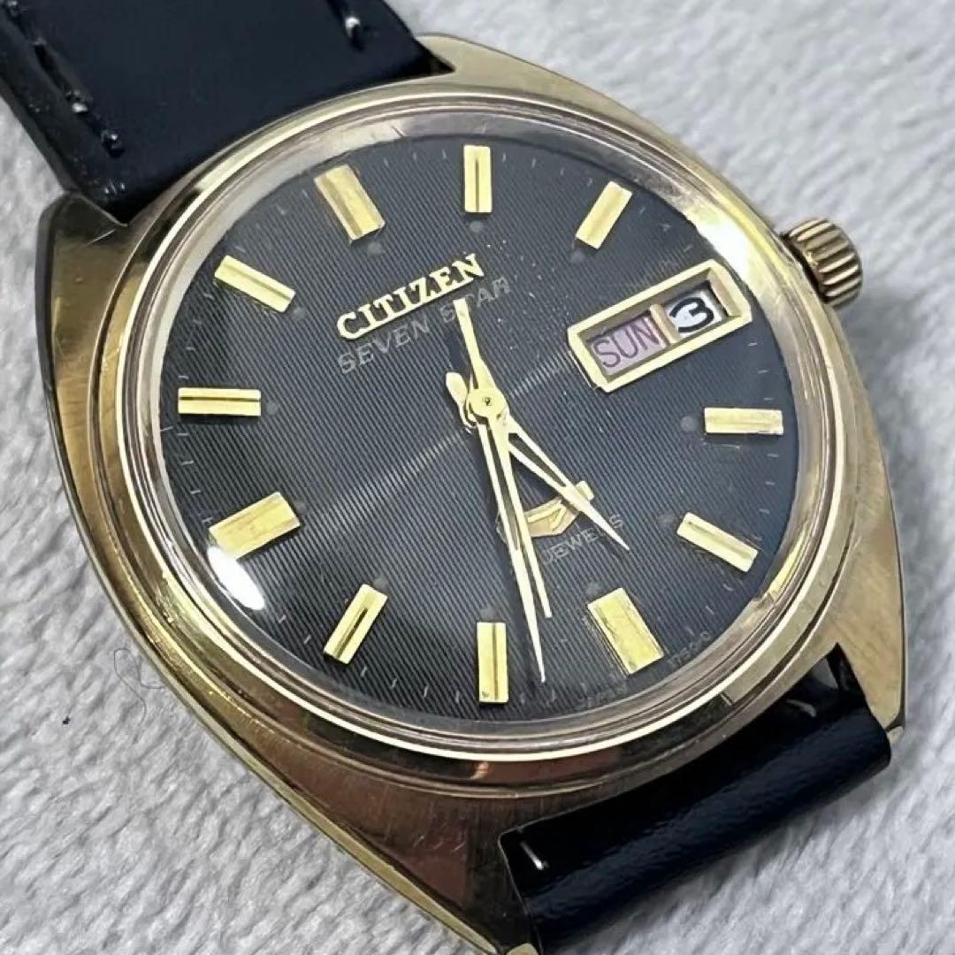 【稼働美品】CITIZEN オートデーター APSG52801-C 自動巻