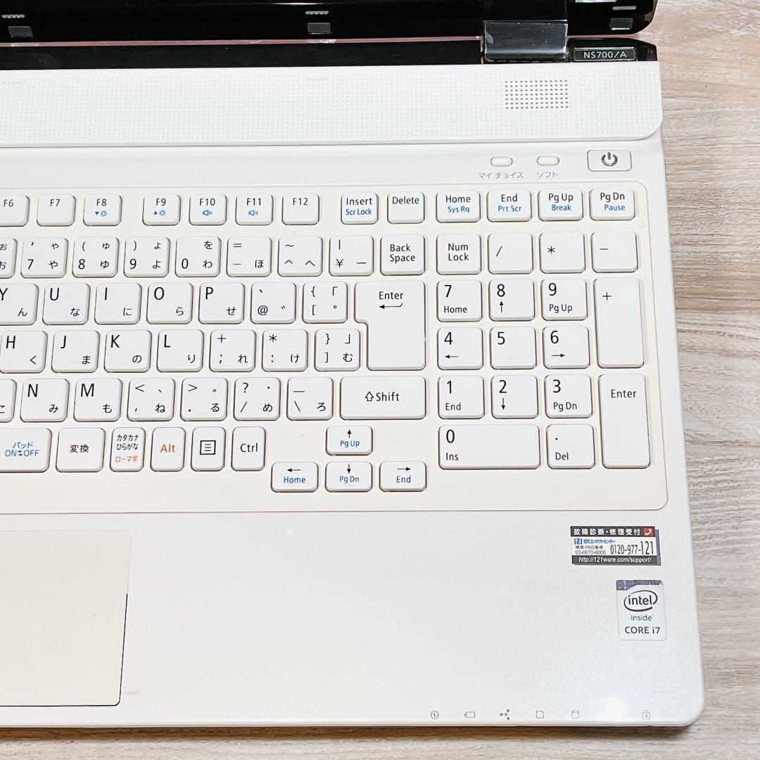 Win11✨Corei7✨8GB✨すぐ使えるノートパソコン✨カメラ付✨ブルーレイ