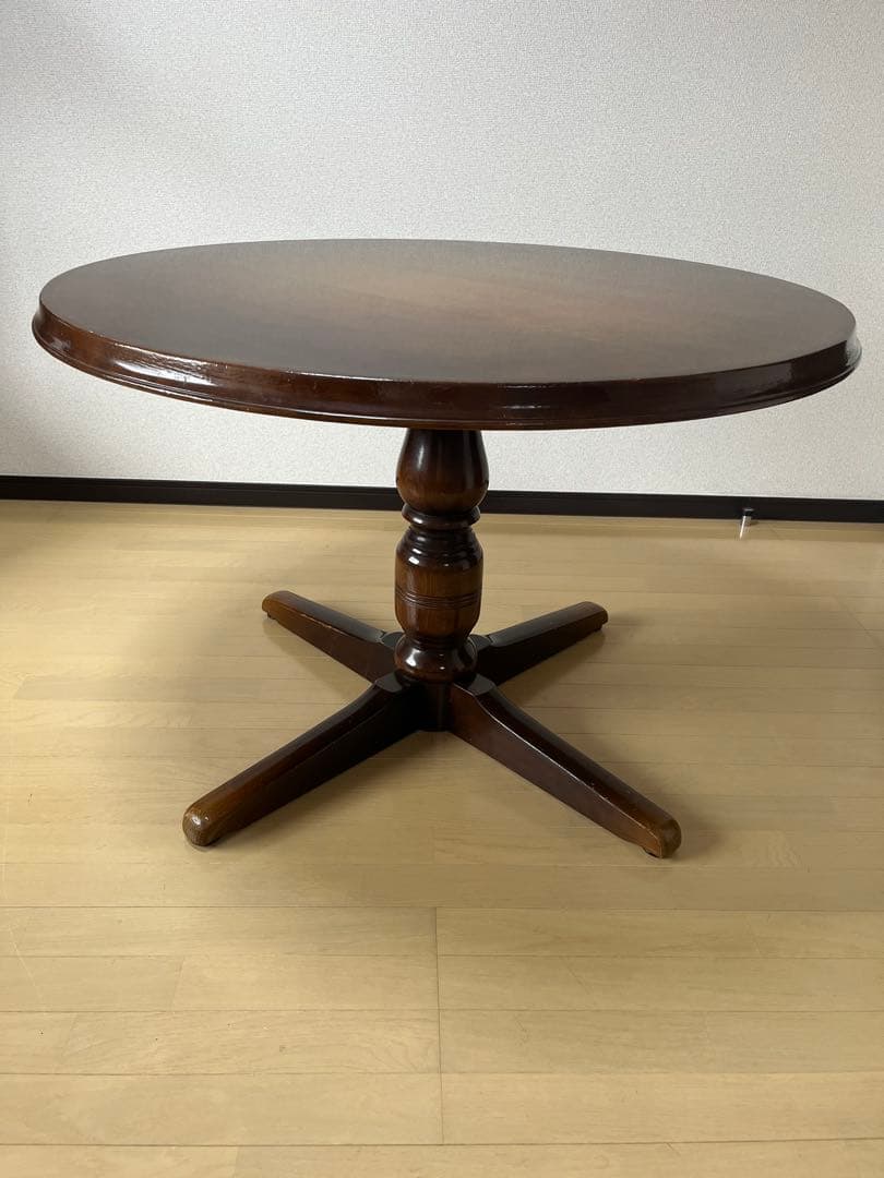 飛騨産業　キツツキ　穂高　ダイニングテーブル　円卓　USED