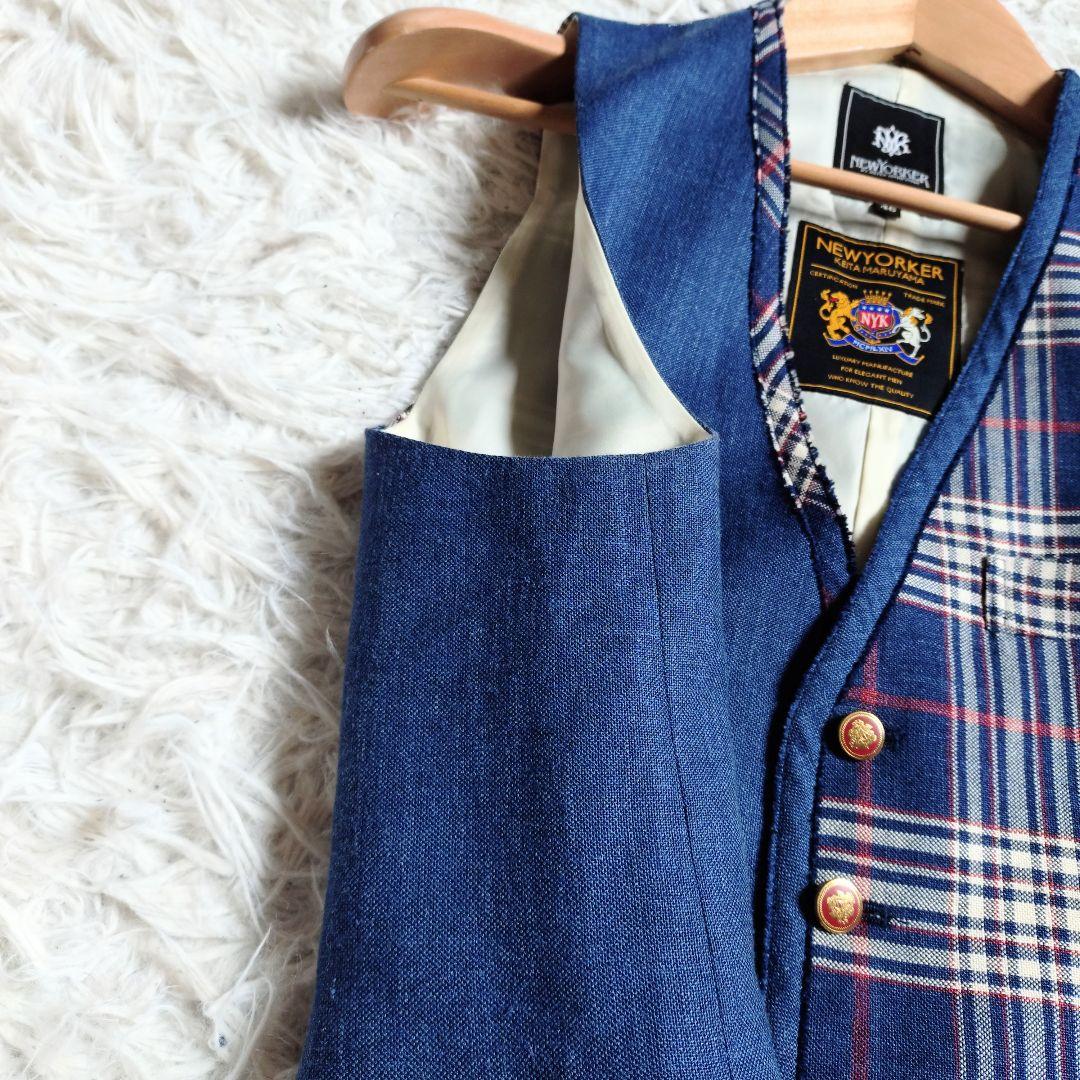 [極美品]KEITA MARUYAMA　ジレ　ベスト　毛絹麻　サンプル品