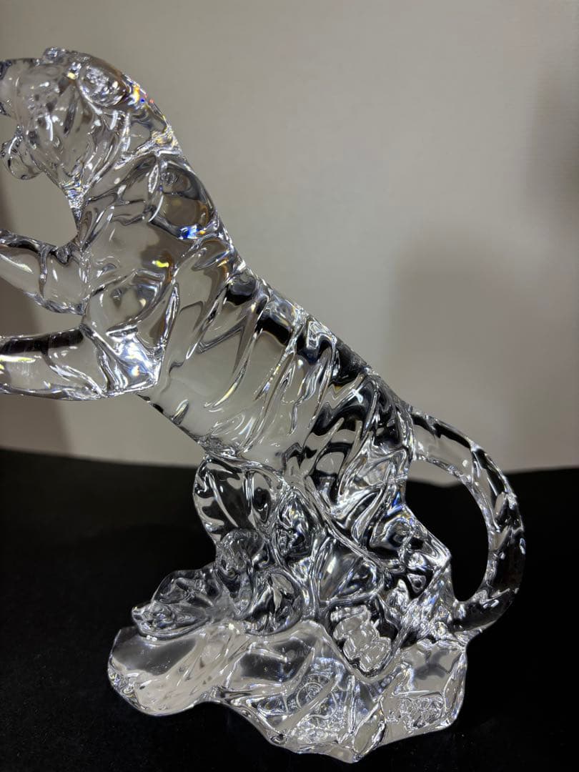 新品nachtmann 北一ガラス　虎 寅クリア 干支 オブジェ 置物クリスタル