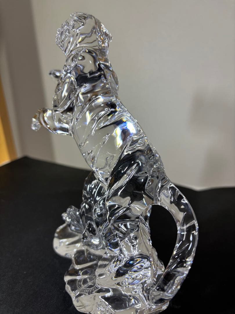 新品nachtmann 北一ガラス　虎 寅クリア 干支 オブジェ 置物クリスタル