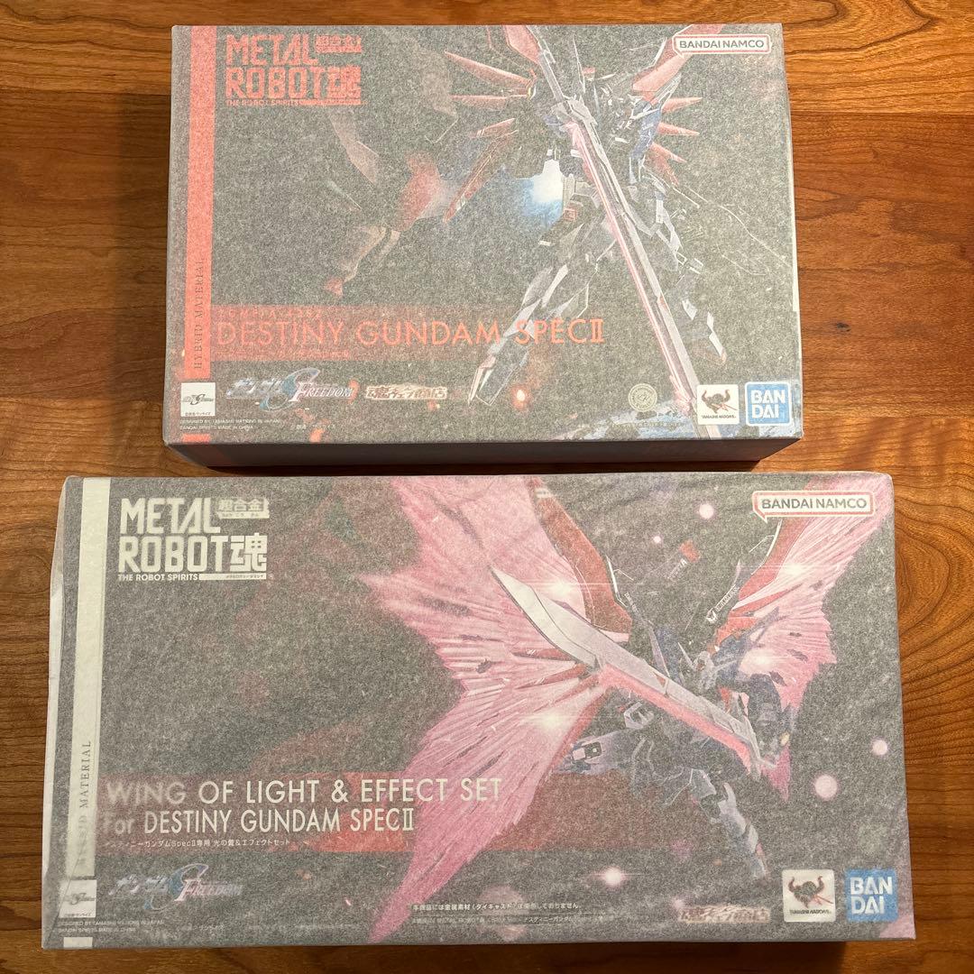 L ROBOT魂 デスティニーガンダム SpecⅡ、光の翼セット 2点